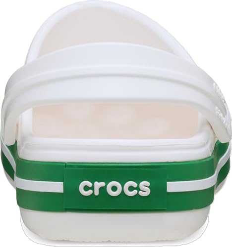 Thumbnail 2 de Crocs Unisex Kids Clog, Crocband Clog T in White/Green Ivy (UK Child 10)