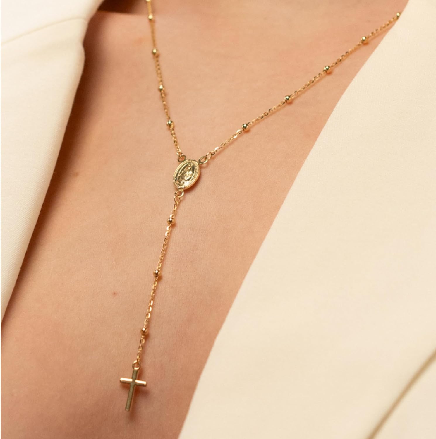 Detalle de QUADRI Collier Croix Religieux 48 cm