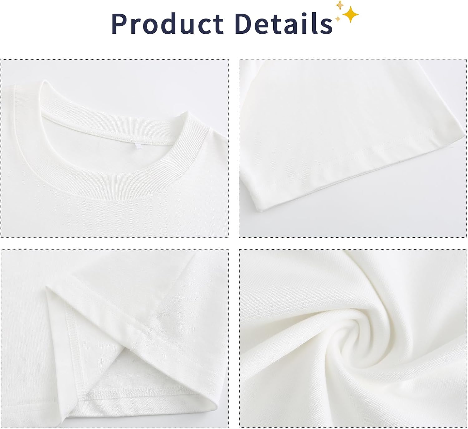 Detalle de SnowElve Men's Oversized Heavyweight Crewneck T-Shirt