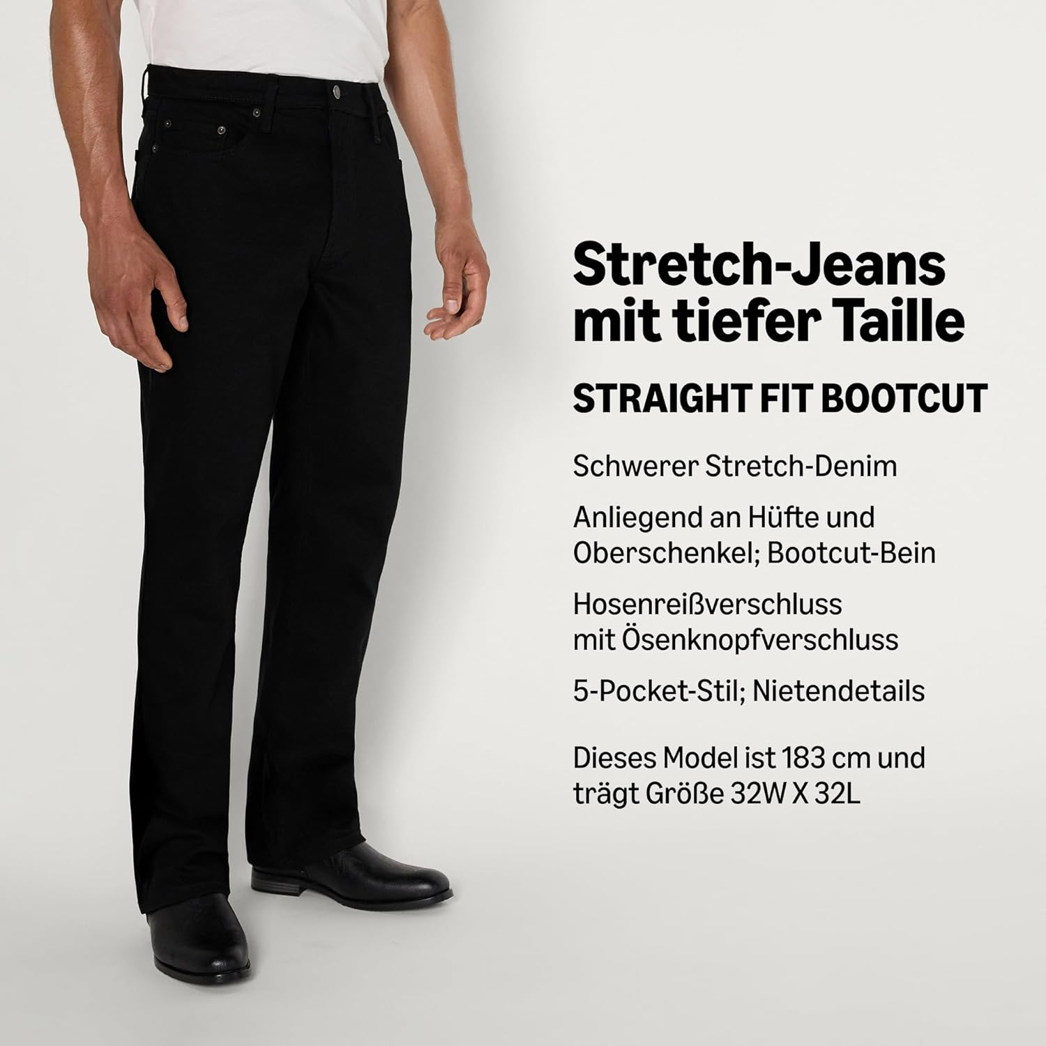 Thumbnail 3 de Amazon Essentials Herren Straight-Fit Bootcut-Jeans mit geringem Stretchanteil