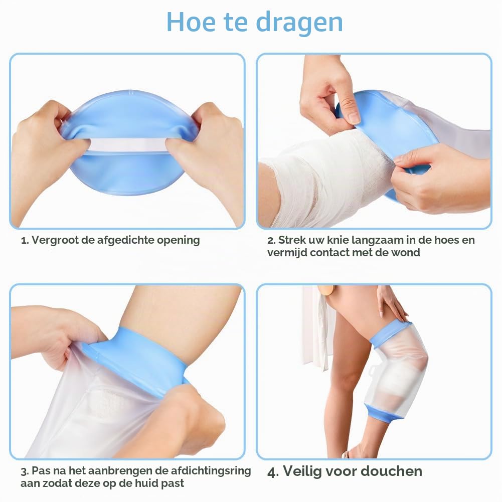 Detalle 1 de AOOWU 5015650 waterdichte kniegipshoes voor volwassenen, herbruikbaar