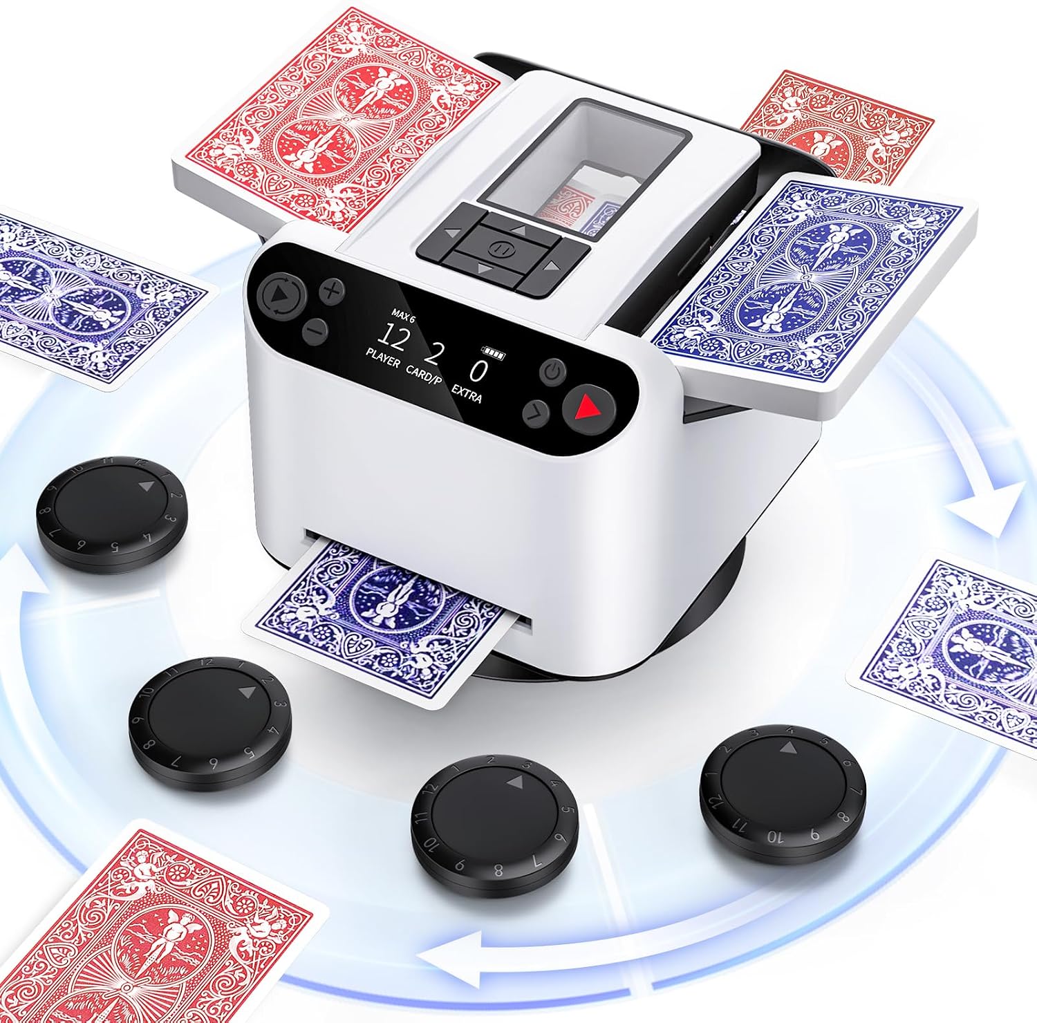 Detalle de XPAW Automatic Card Shuffler 5000mAh 🔄📇
