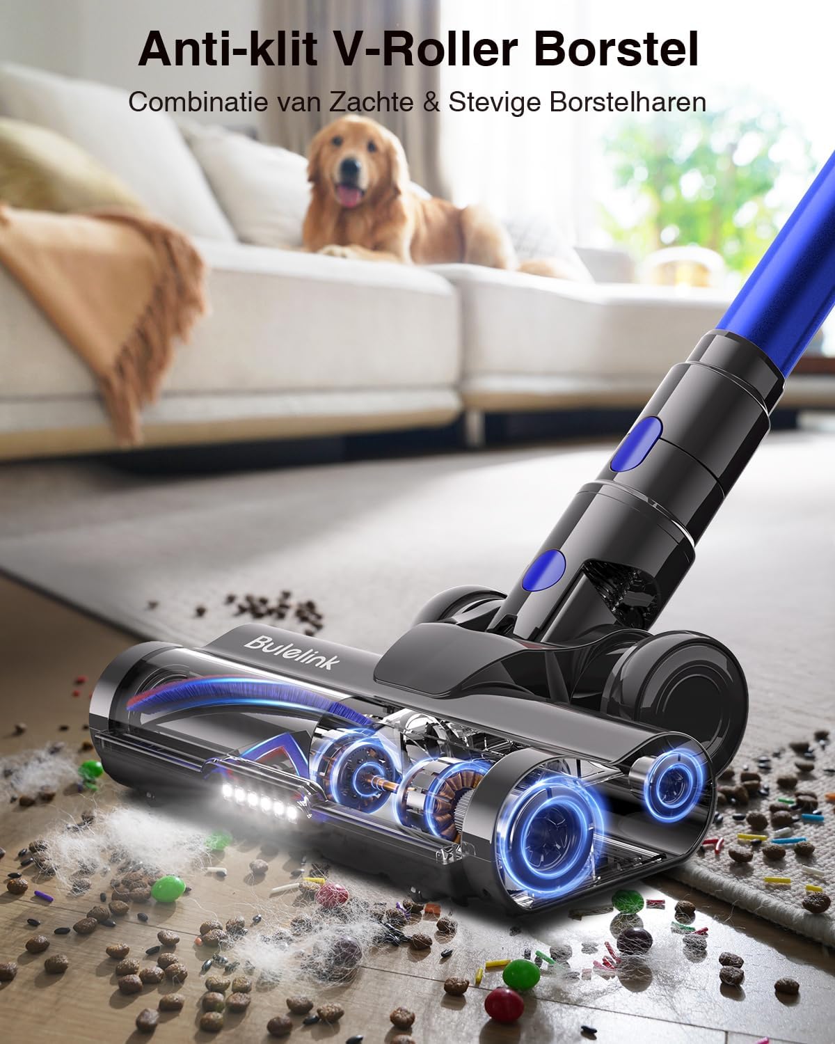 Detalle 2 de Bulelink G10 draadloze steelstofzuiger, 45 kPa, 550 W en 65 min