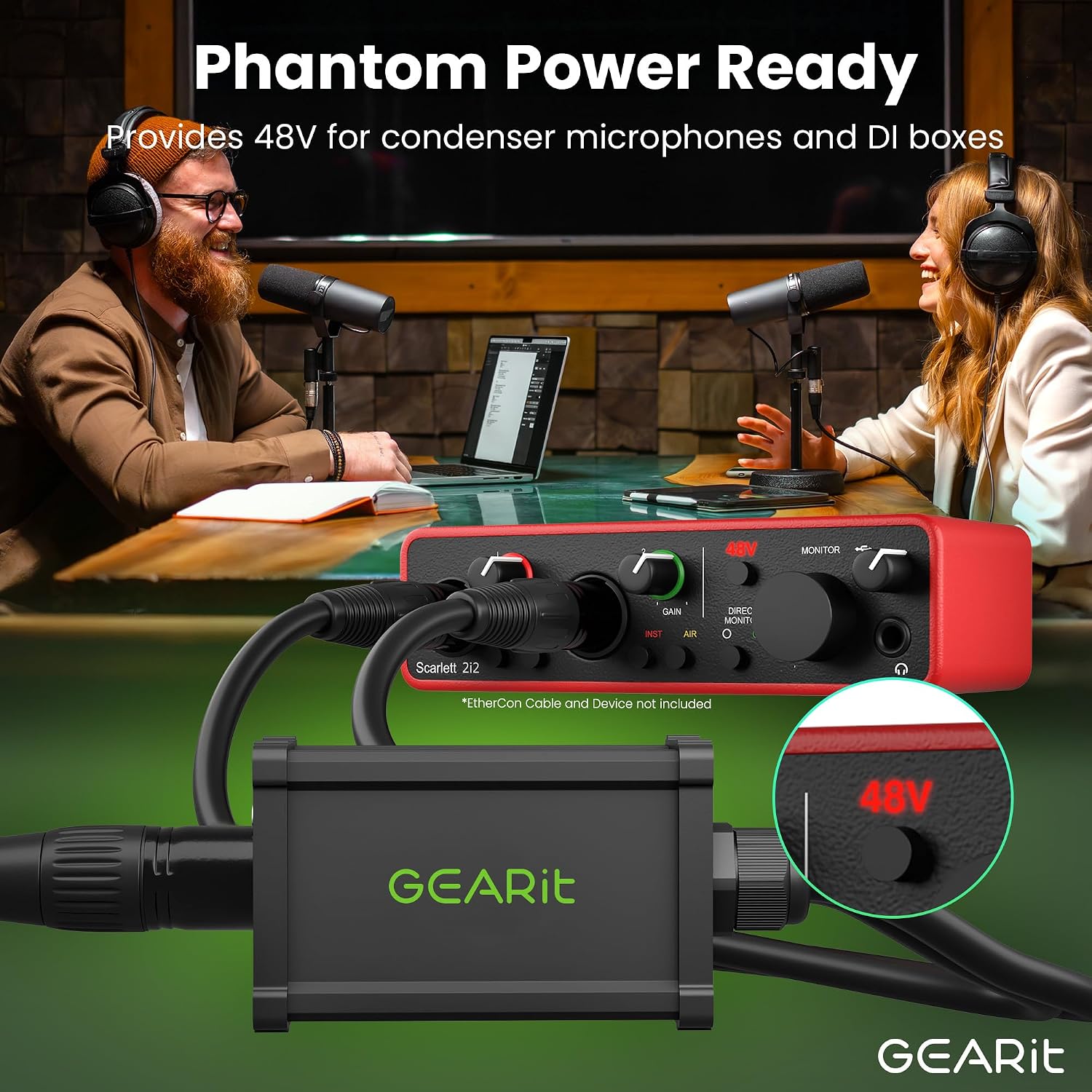Detalle de GEARit GI-DMX-4CHWC XLR-over-Ethernet Snake with 2-ft Breakouts