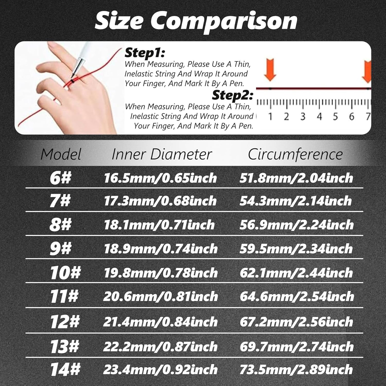 Thumbnail 1 de ZBNMY Smart Ring for Women and Men: Comprehensive Fitness and Health Tracker Ring (Black, 7)