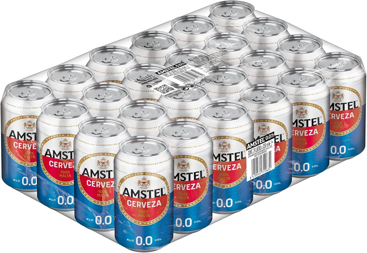 Thumbnail 4 de Amstel Radler 0,0 Cerveza Tostada Limón Sin Alcohol 🍋 - 24 Latas