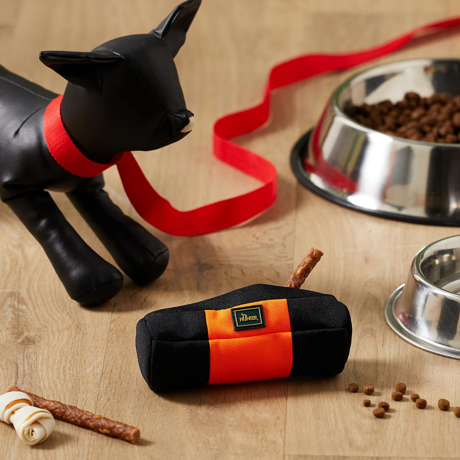 Thumbnail 1 de HUNTER Trainer Snack Dummy – befüllbarer Apportier-Dummy, 15 cm, zahnfreundlich & gepolstert, orange