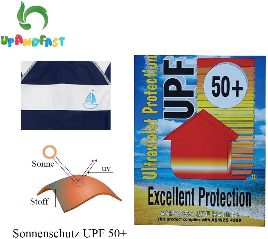 Thumbnail 4 de upandfast Baby Badeanzug mit Sonnenhut UPF 50+ – Bademode für Baby