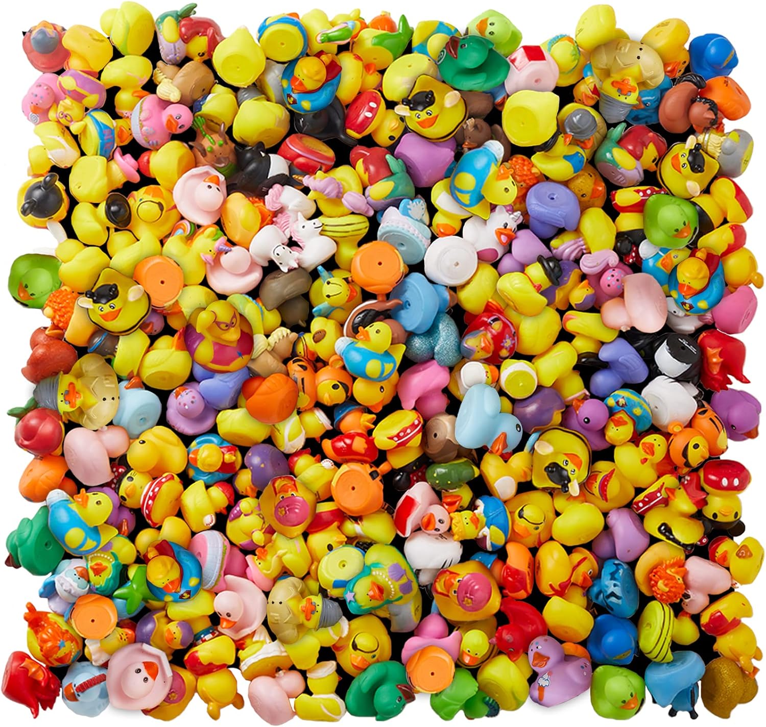 Detalle de ValenLyra 100-Pack Rubber Duck Set — 2.3" Bulk Floater Ducky Assortment