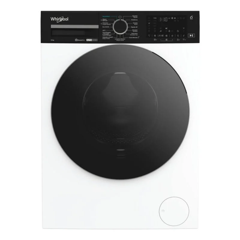 Detalle de Whirlpool WPM 07W ADS SPT: Lavadora frontal 10 kg, 1400 rpm, WiFi y autodosificación