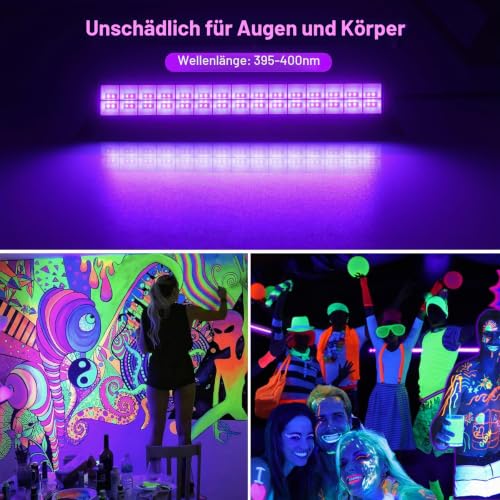 Thumbnail 3 de NATPOW 36W UV-Schwarzlichtstrahler, 395–400 nm, IP65, 120° Abstrahlwinkel