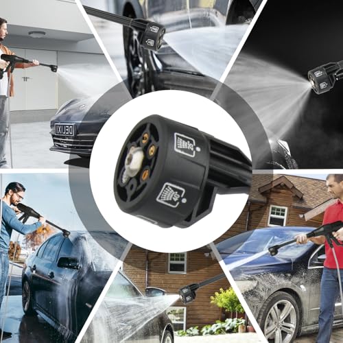 Detalle de Purova Idropulitrice a Batteria 100 Bar – Motore Brushless 1000W, Batteria da 6,0 Ah