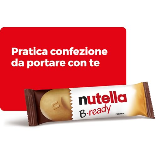Detalle de Nutella B-ready - 36 Snack Dolci Monoporzione, Croccante Cialda di Pane Ripiena Nutella (792 g)