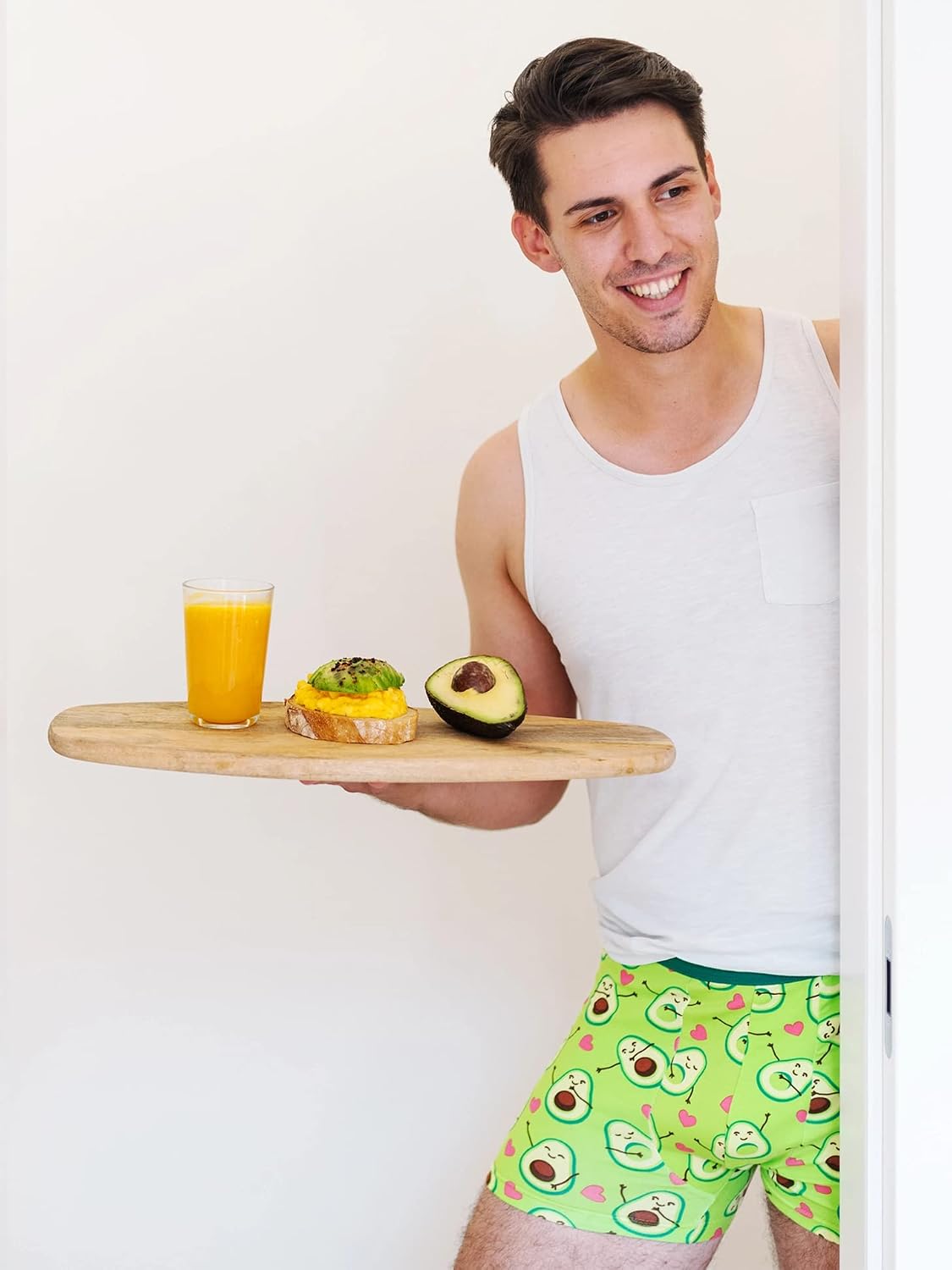 Detalle de Dedoles Boxershorts Herren Trunks aus Baumwolle mit witzigen Tier-Designs (Dinosaurier, Hamster, Maulwurf)