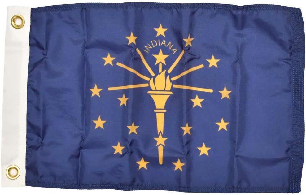 Detalle de Taylor Made Flag 12” x 18” Custom Alabama State Boat Flag with Brass Grommets