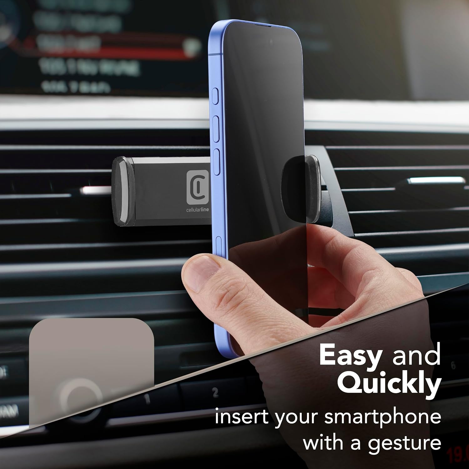 Detalle de Cellularline Spin AIR support smartphone 360°