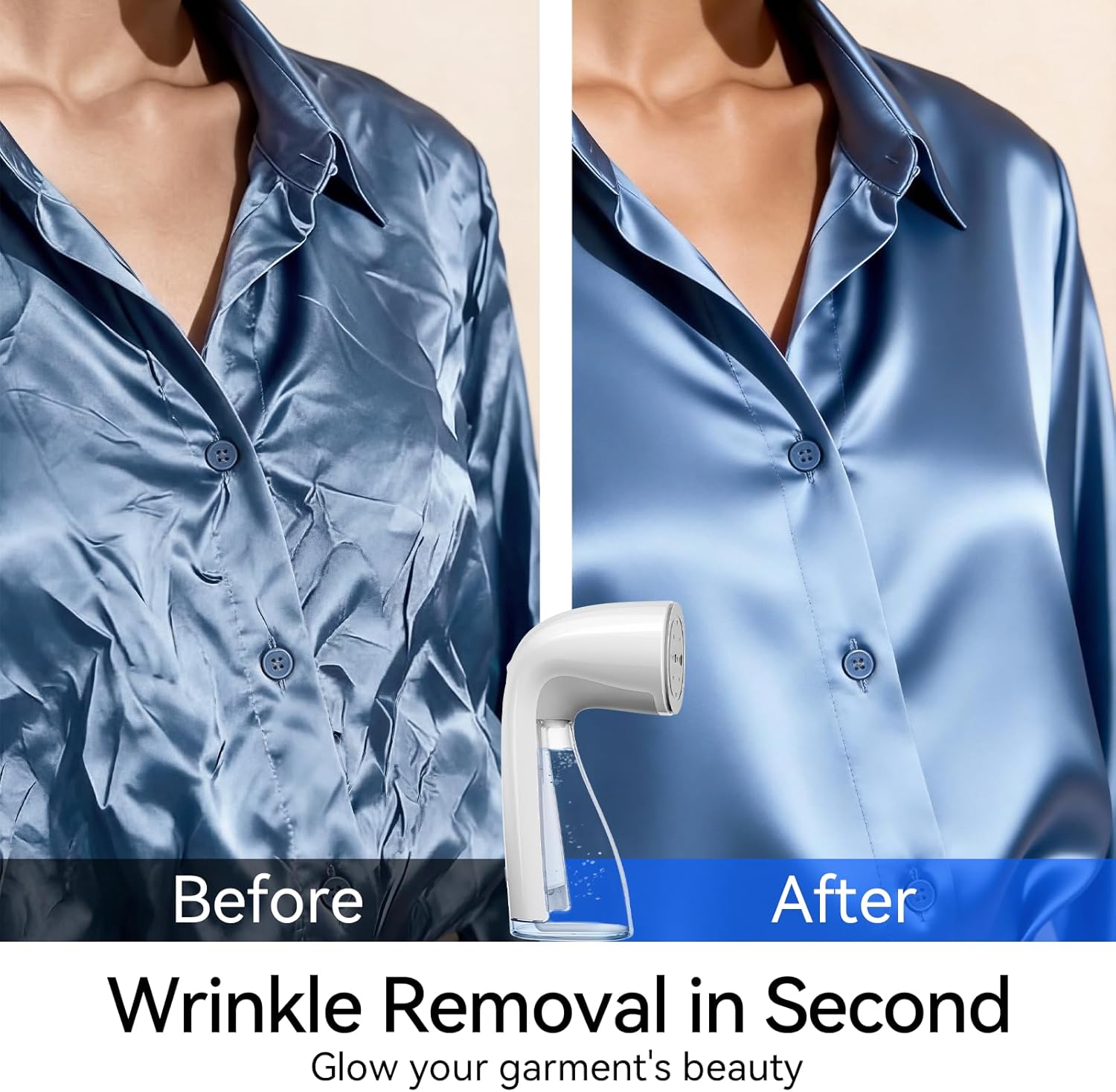 Thumbnail 3 de HiLIFE Upgraded 1100W Handheld Clothes Steamer (300ml, 120V) — Portable Wrinkle Remover for Travel