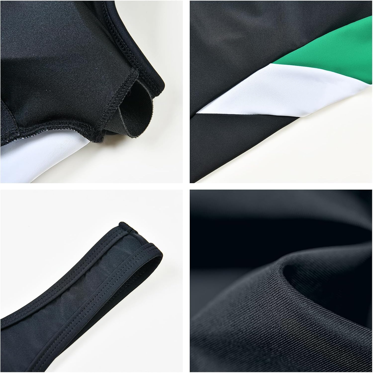 Detalle de Veranobreeze Damen Sport Badeanzug Racerback Schwarz – ideal fürs Training und Freizeit