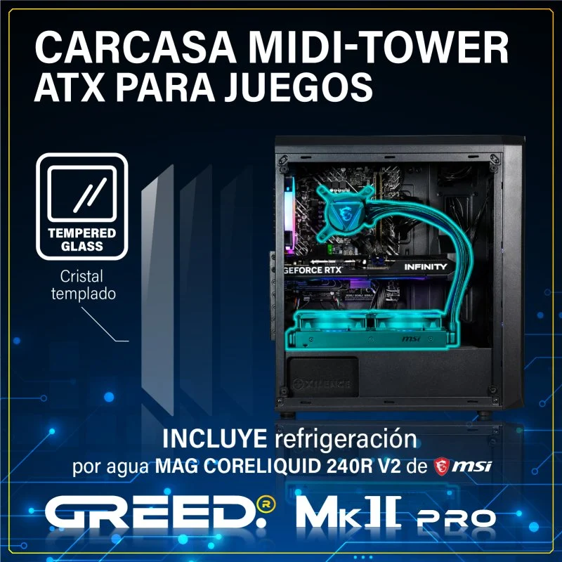 Thumbnail 2 de GREED MK2 Pro Ryzen 7 5700X, 32 GB y 1 TB SSD