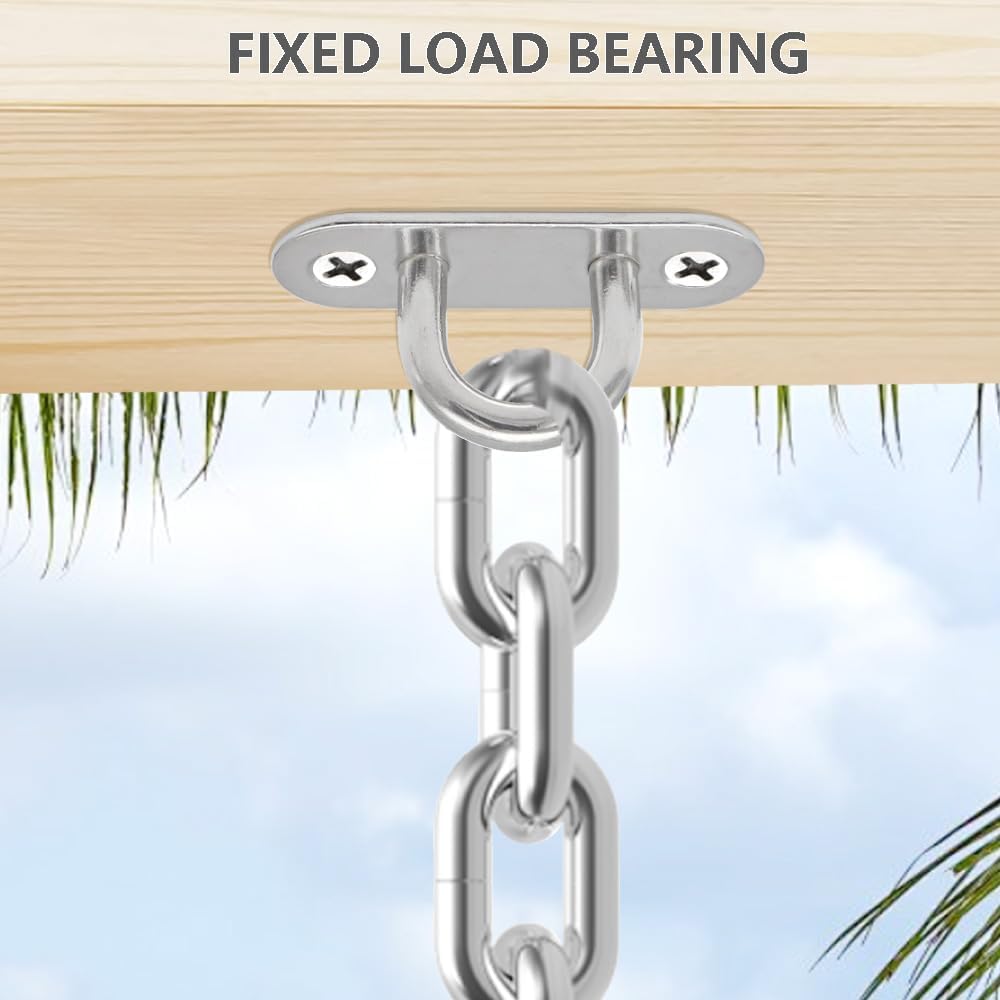 Thumbnail 2 de CEEYSEE 8er Set Augplatten aus Edelstahl mit Öse für Deckenhaken (M6) – 304 Edelstahl