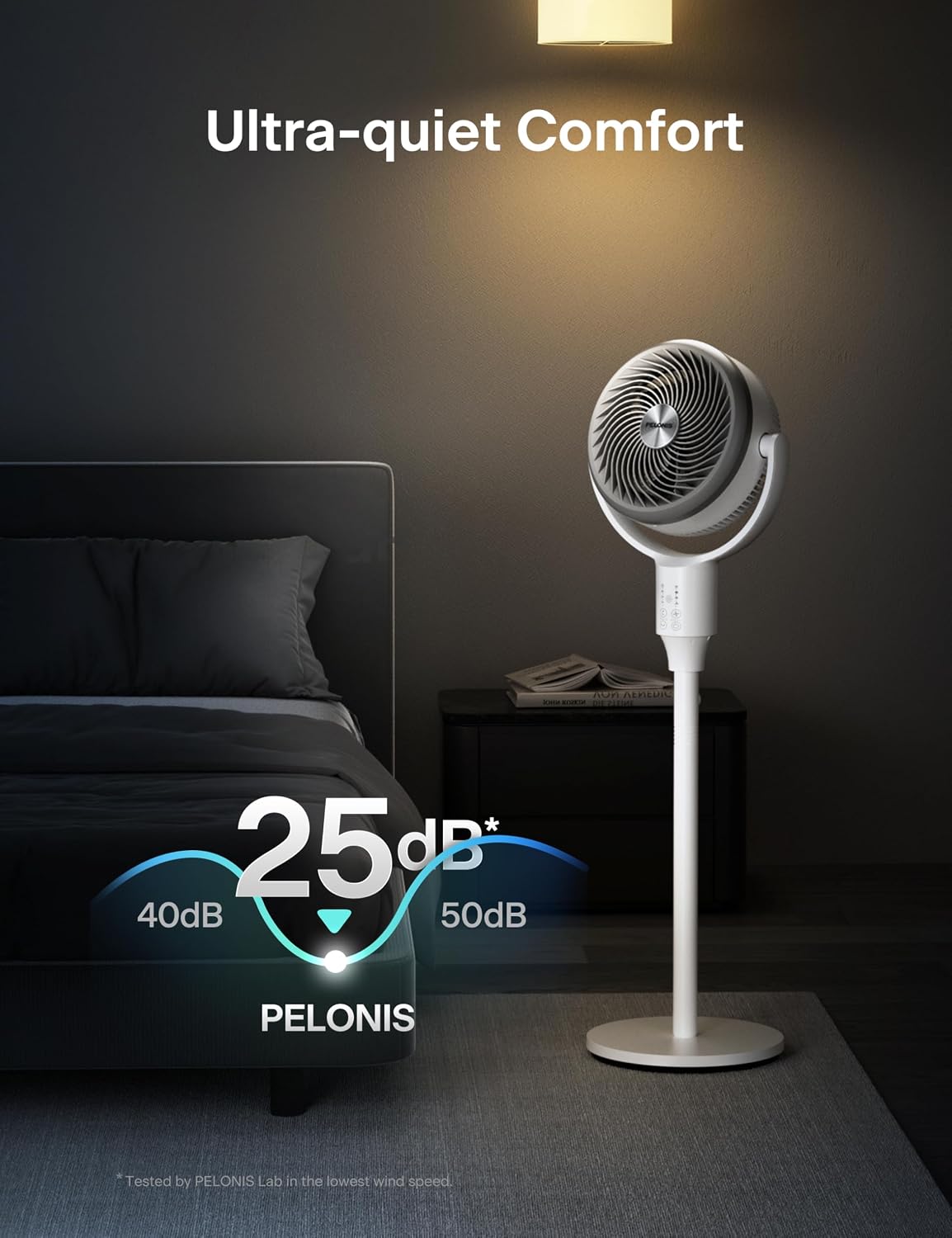 Detalle de PELONIS pedestal fan Ultra OmniFlow