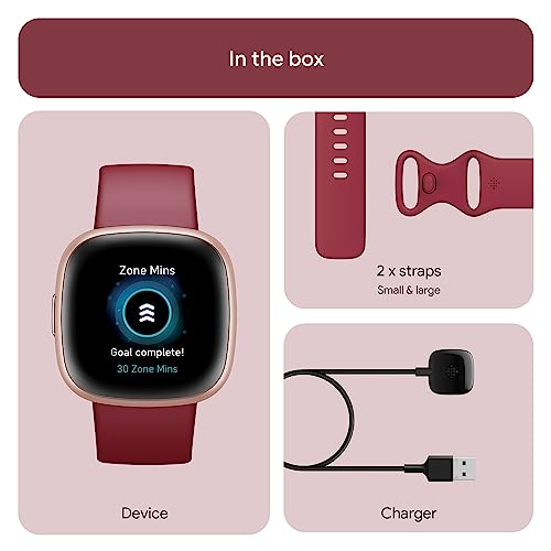 Thumbnail 6 de Fitbit Versa 4 Fitness Smartwatch with Google Health — Copper Rose Aluminium