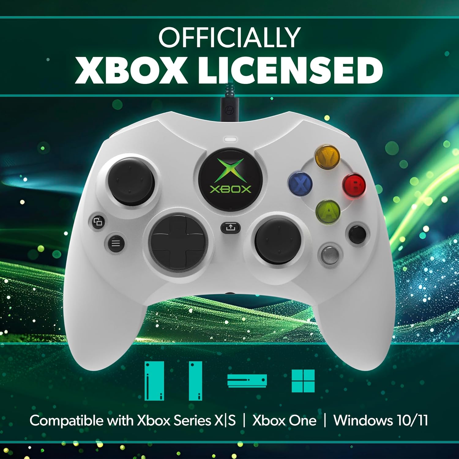 Detalle 2 de Hyperkin DuchesS Wired Controller (Xbox Series X|S, Xbox One, Windows 10/11) with Hall Effect sticks — White