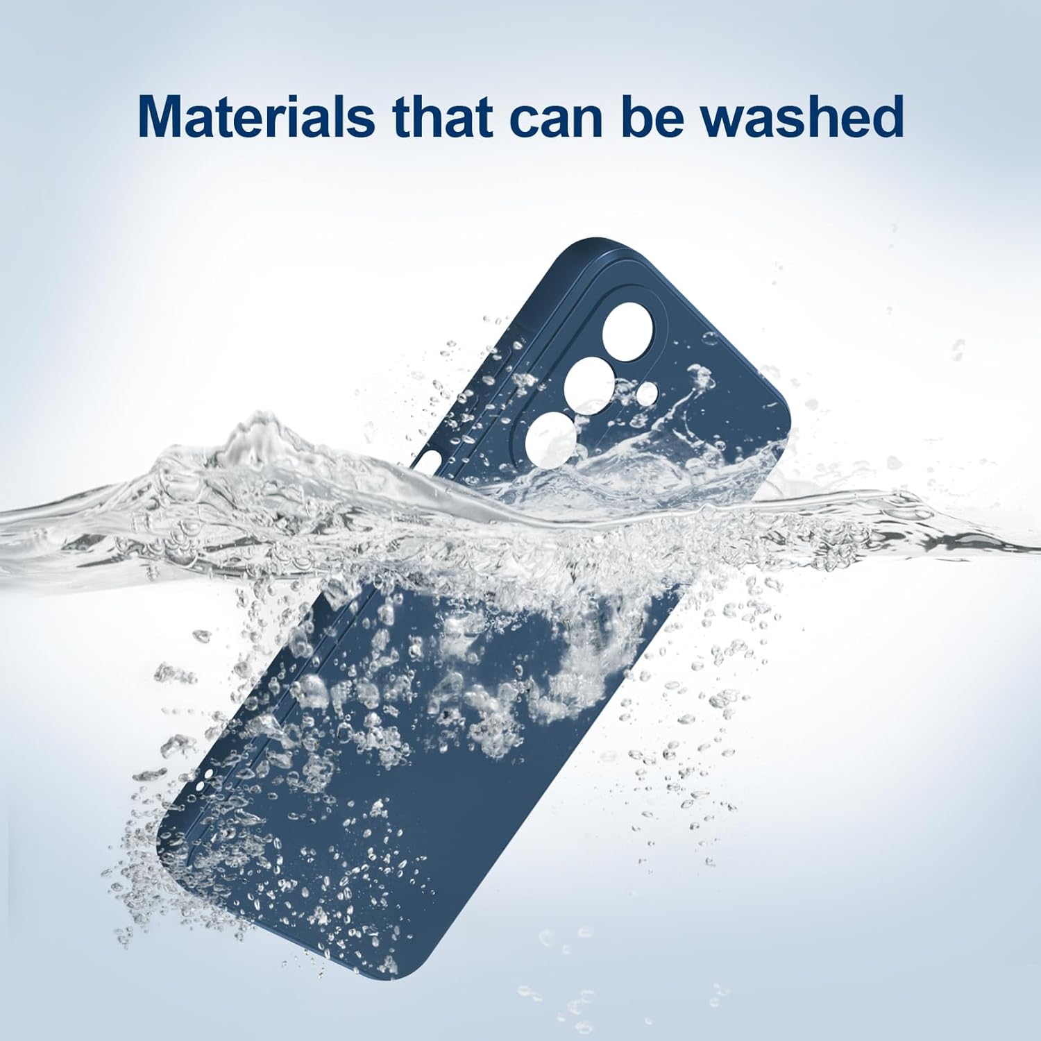 Thumbnail 4 de GiiYoon Silky-soft touch silicone case for Samsung Galaxy A17 (full-body, shockproof) – Blue