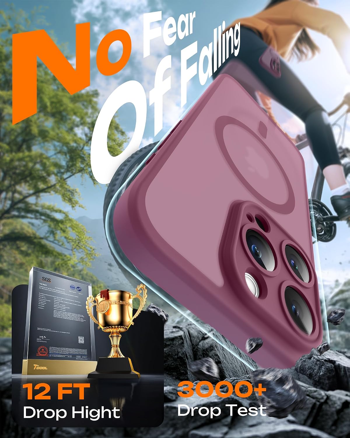 Thumbnail 4 de TOCOL Cover magnetica iPhone 15 Pro 6,1