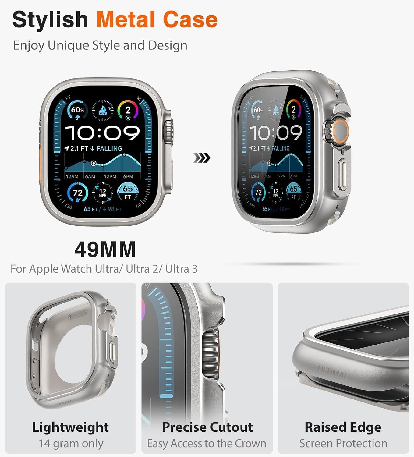 Detalle de Apple Watch Ultra 49mm case, Ultimal