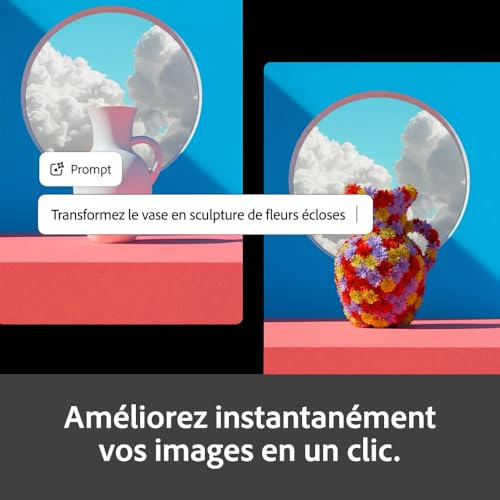 Detalle de Adobe Firefly Standard incl. IA vidéo, Abonnement 12 mois — 2000 Crédits IA