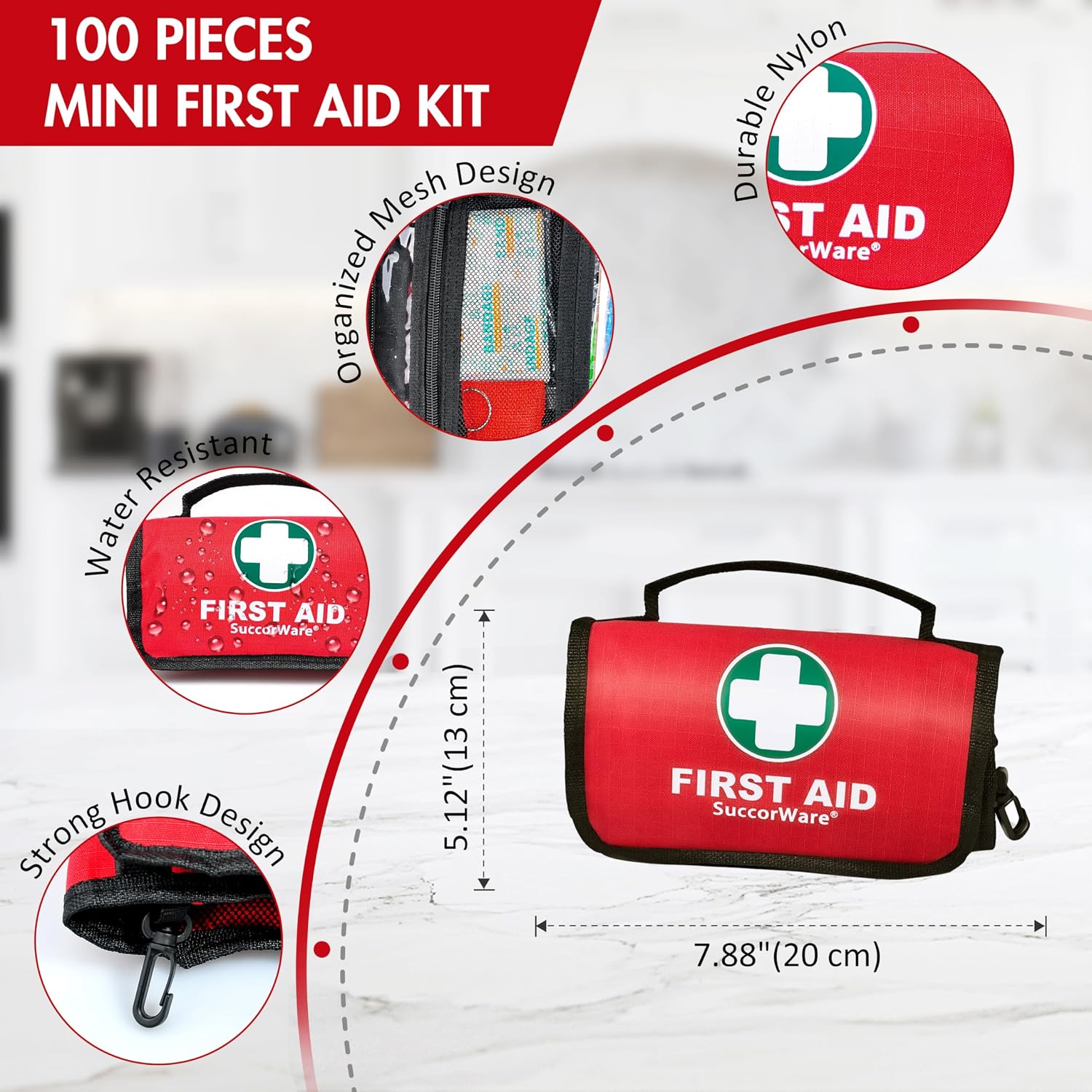 Thumbnail 3 de SuccorWare Small First Aid Kit 100 pieces