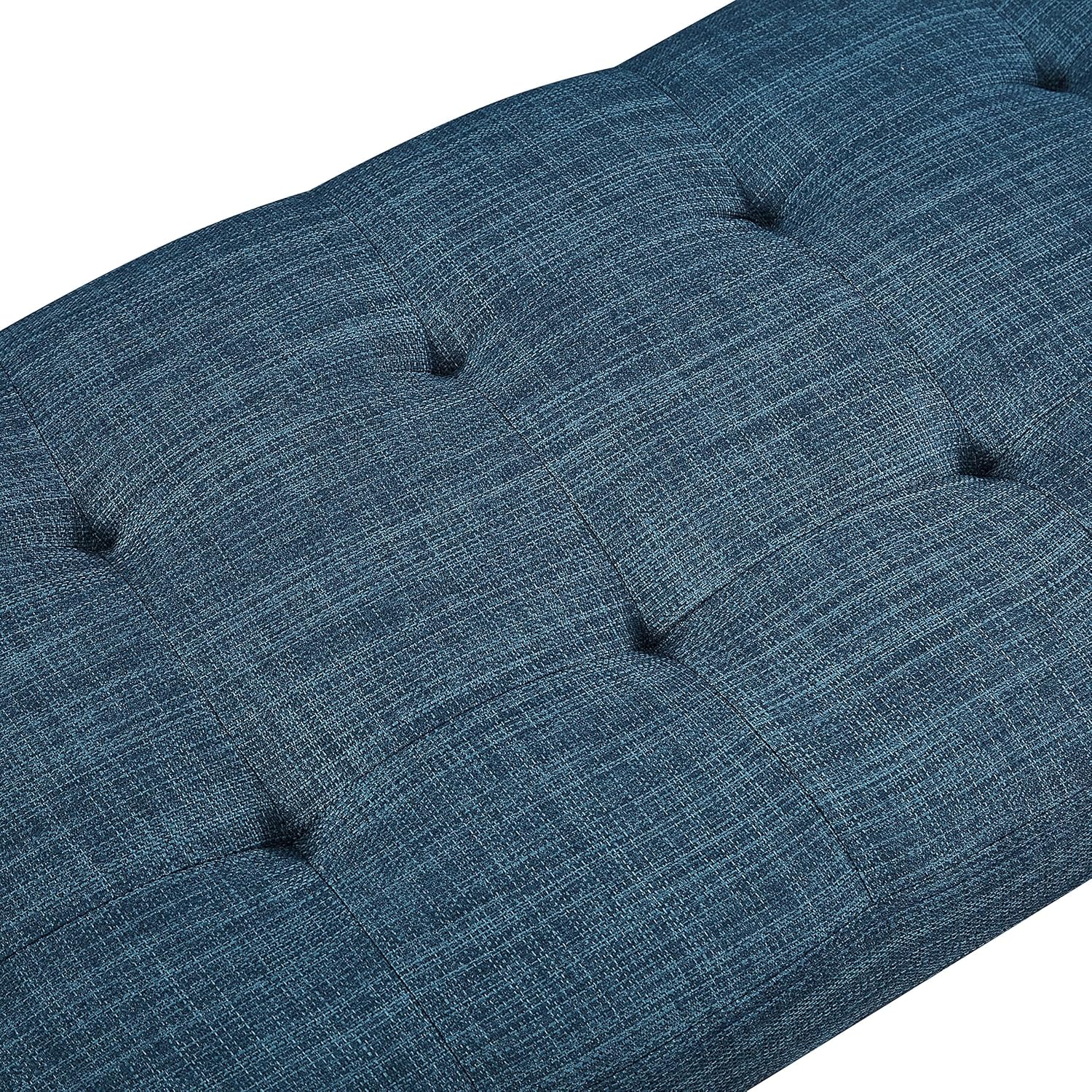 Thumbnail 6 de Amazon Basics Modern Padded Upholstered Bench with Button in Navy Blue — 112 cm