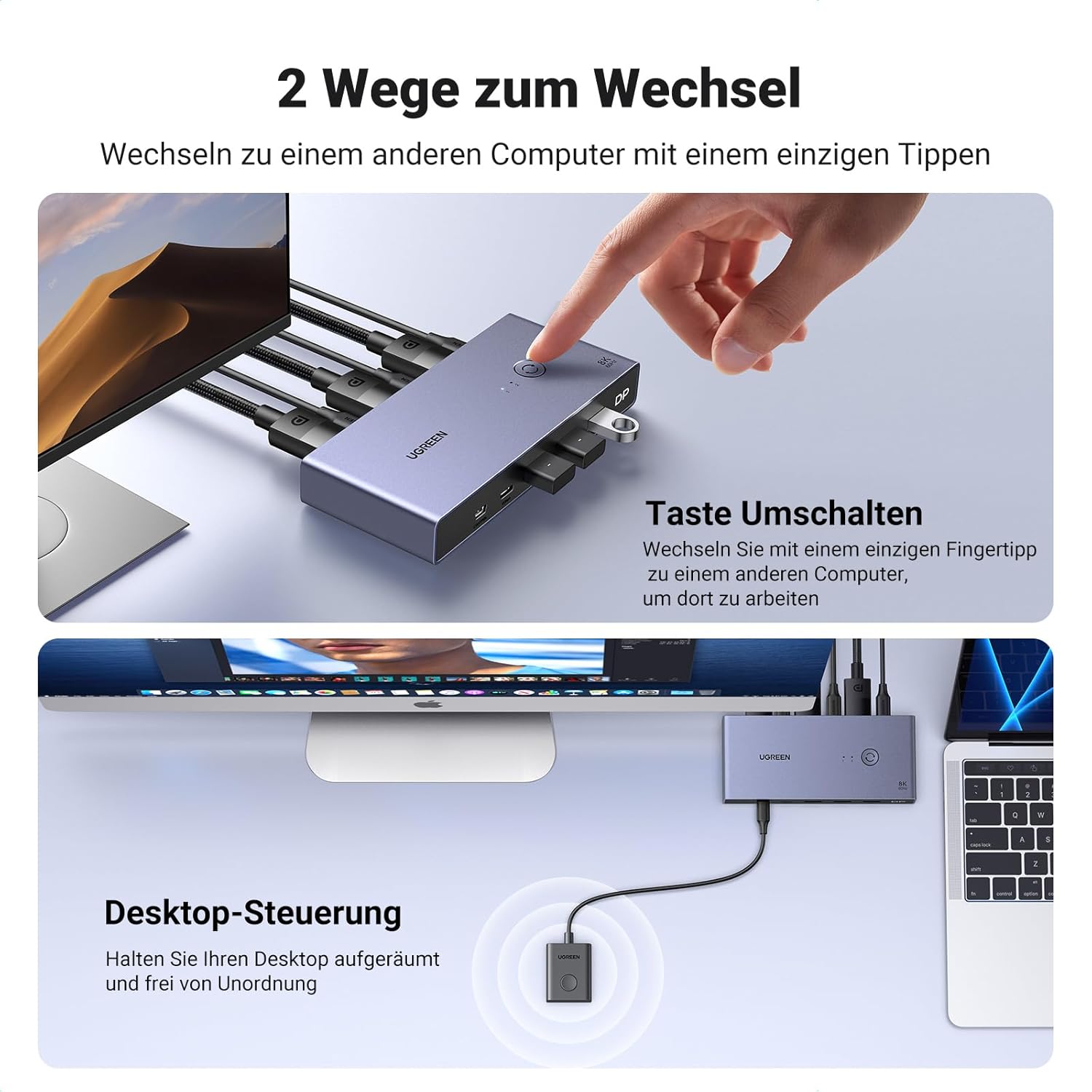 Thumbnail 5 de UGREEN Displayport KVM Switch 8K@60Hz