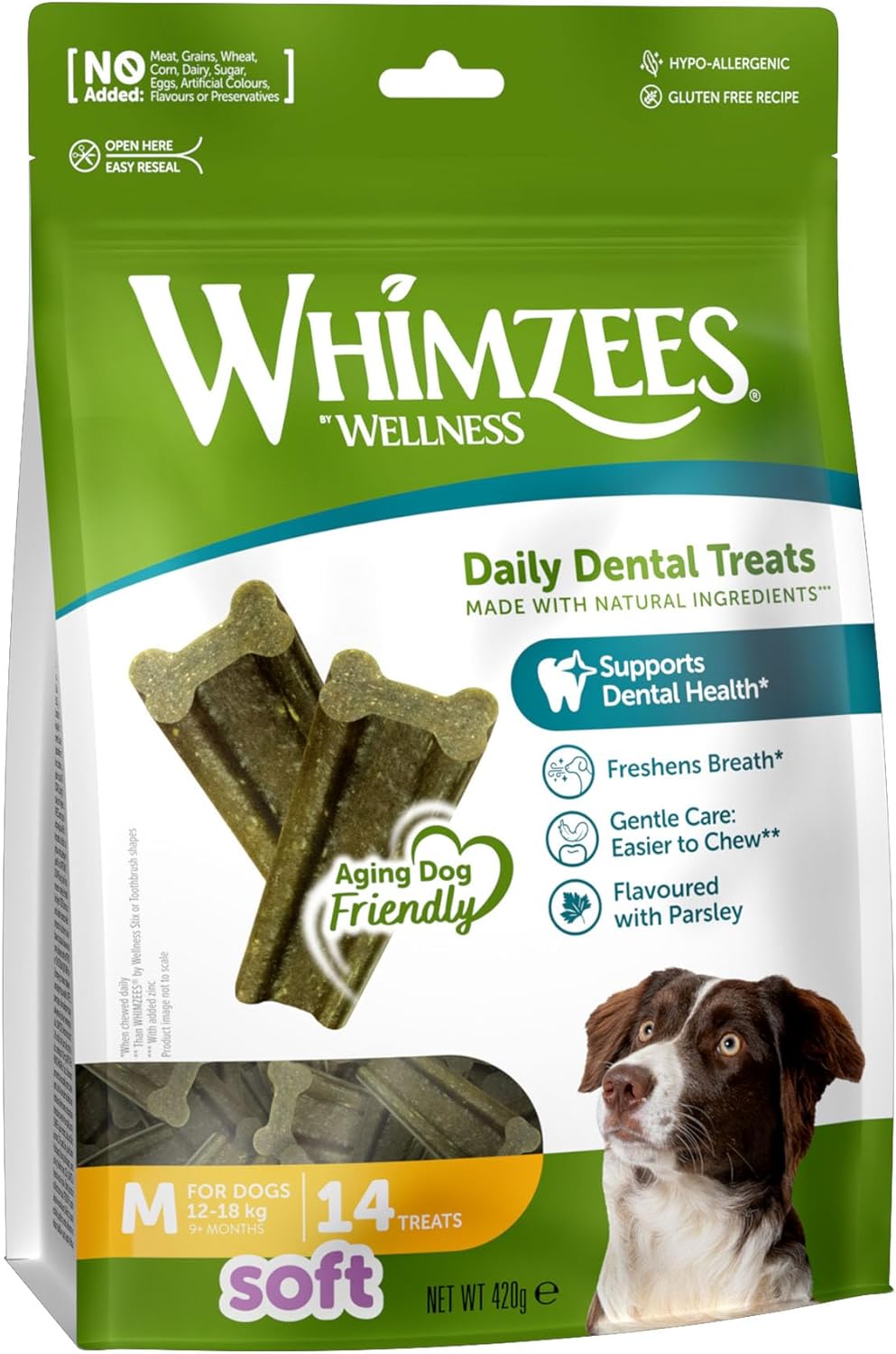 Detalle de WHIMZEES Stix M Fondo Mensile 30 Pezzi – Snack Naturali per Cane di Taglia Media