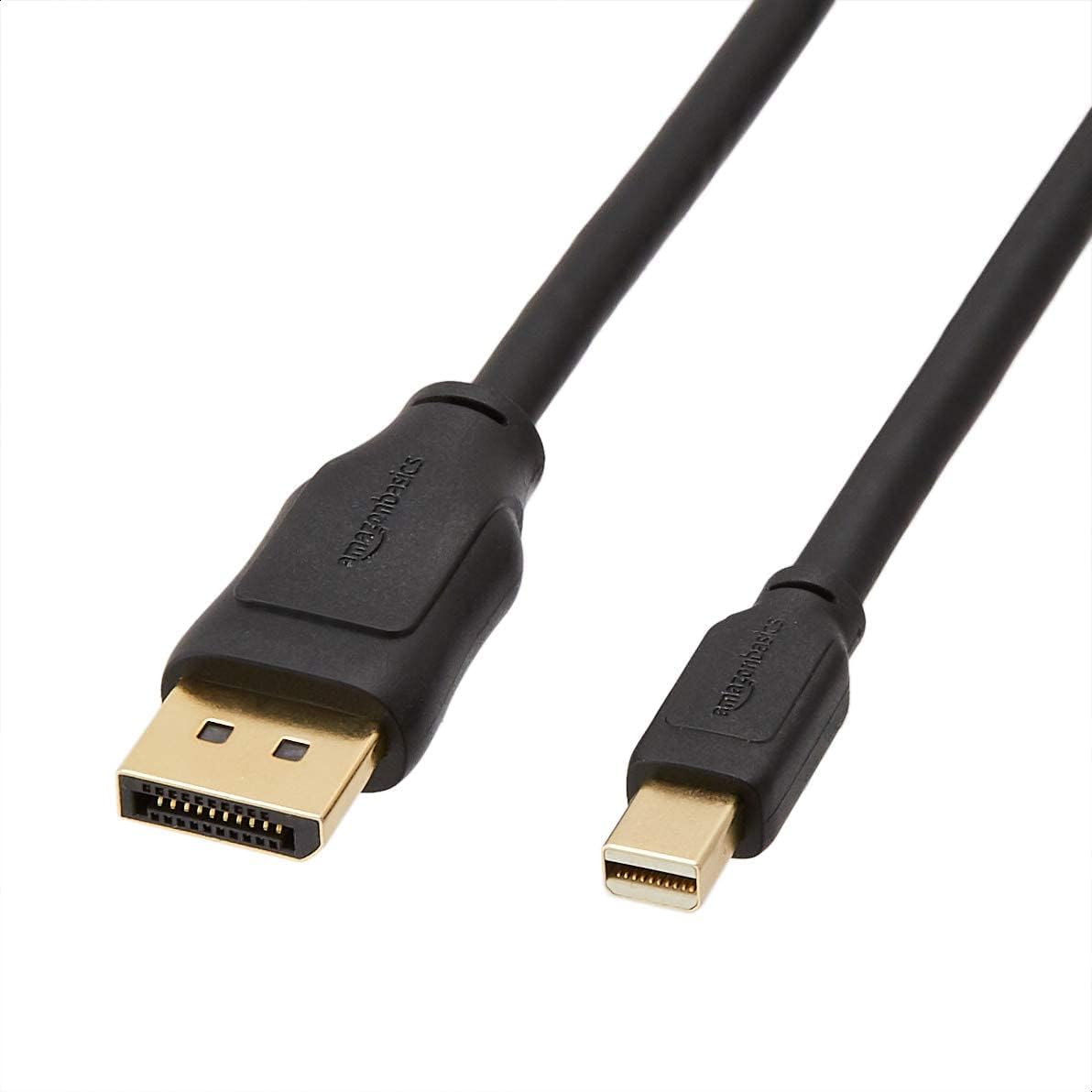 Detalle de Amazon Basics Câble Mini DisplayPort vers DisplayPort – 1,8 m, Noir