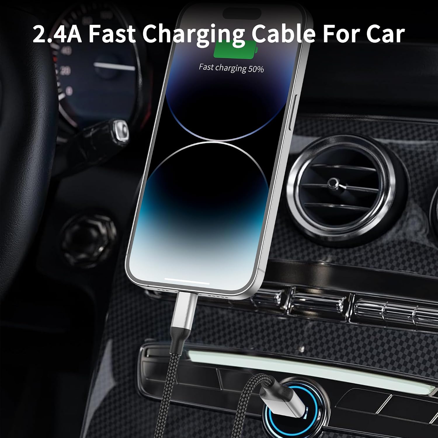 Thumbnail 6 de USB-A auf Lightning Kabel (1 m) im 3er-Pack, MFi-zertifiziert – Nylon geflochten für iPhone & iPad