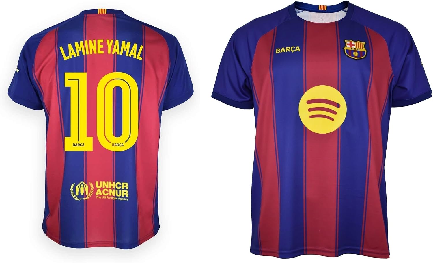 Detalle de FCB BC16P FC Barcelona kinder-T-shirt 25/26 met Lamine Yamal