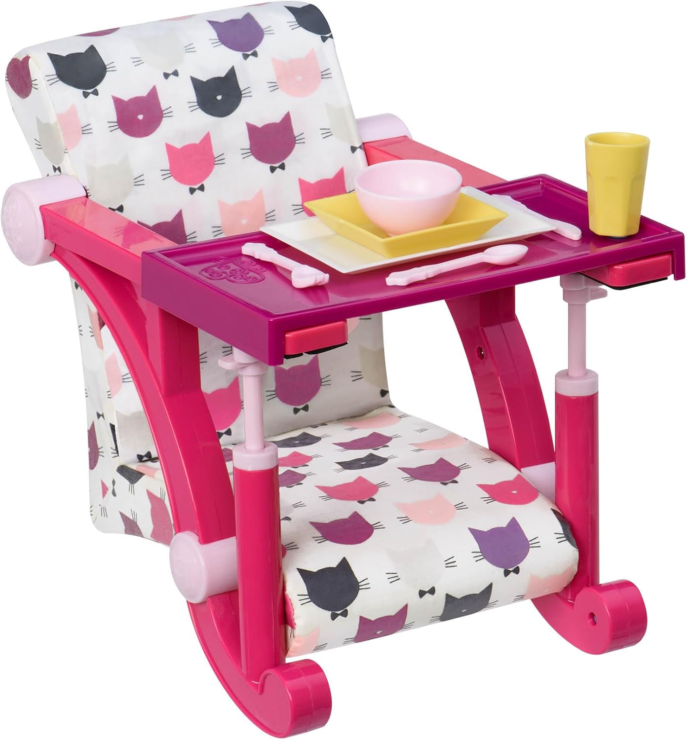 Detalle de Our Generation – Let's Hang Clip-On Stuhl Katze Druck für 46 cm Puppe