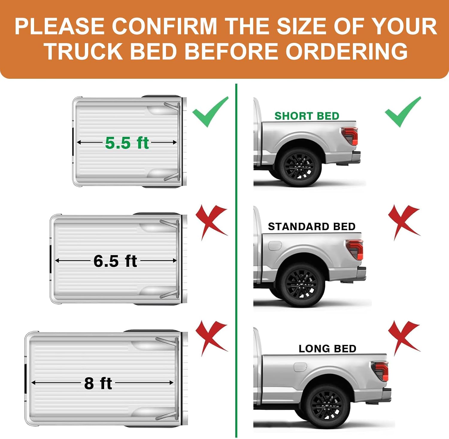 Thumbnail 6 de TripleAliners Truck Mat for 2024–2026 Ford F-150 & Lightning 5.5FT Bed