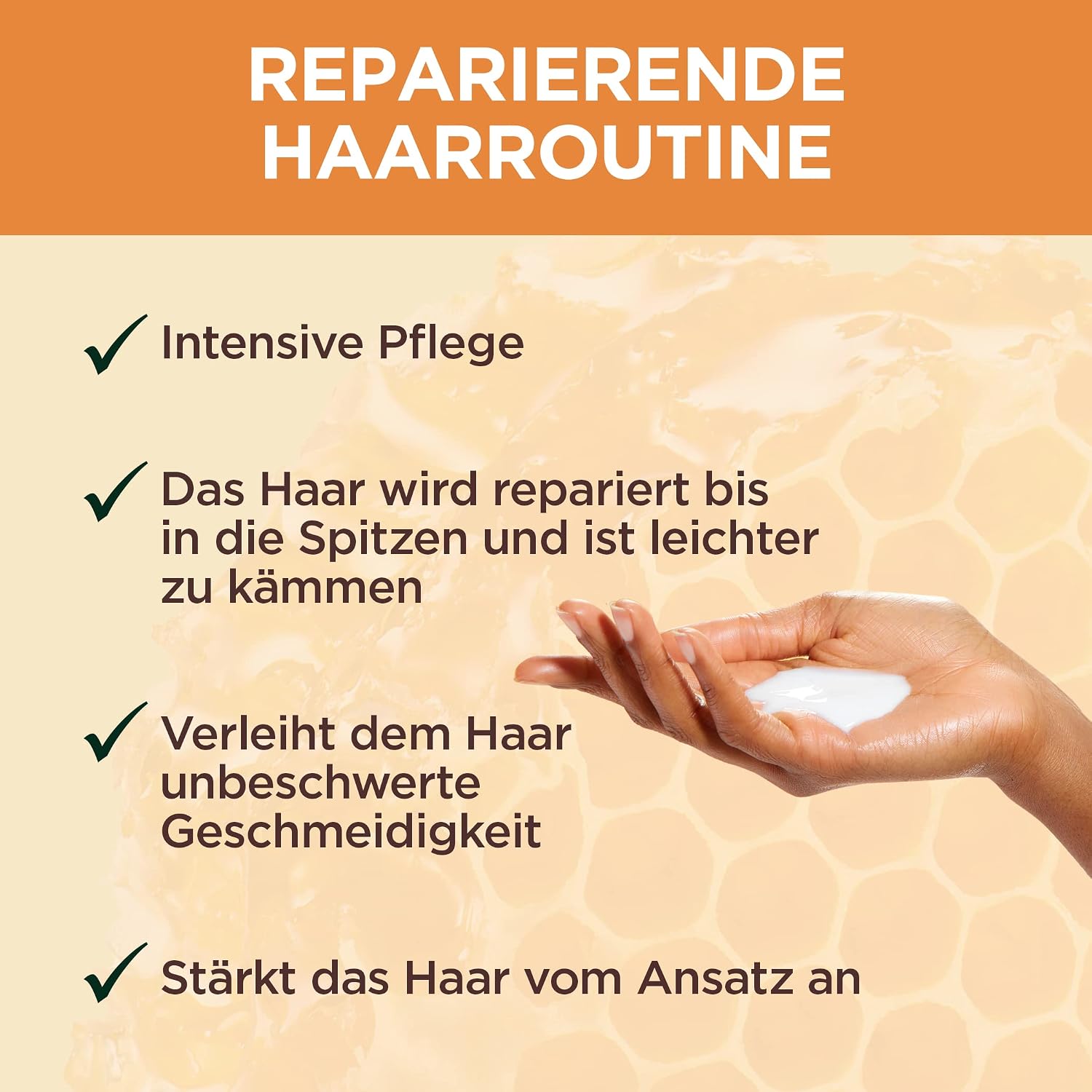 Detalle de Garnier Wahre Schätze reparierendes Honig-Schampoo XXL (1.000 ml, Packung mit 3)