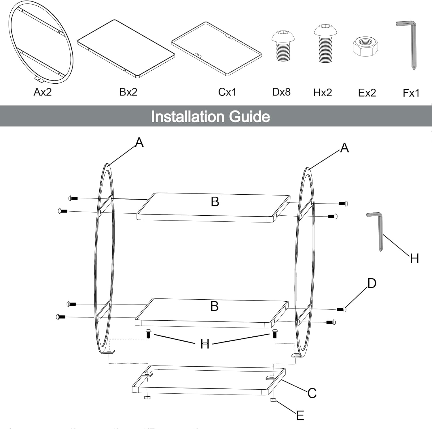 Thumbnail 3 de LZDMY Makeup Organiser 2 Tier