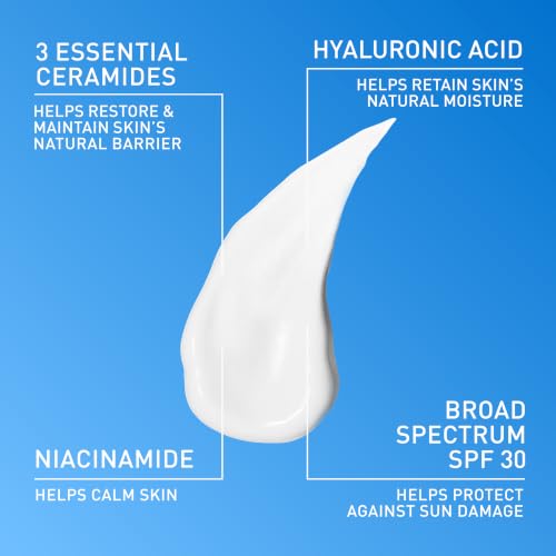 Detalle de CeraVe AM Oil Free SPF 30 Face Moisturizer with Niacinamide & Ceramides