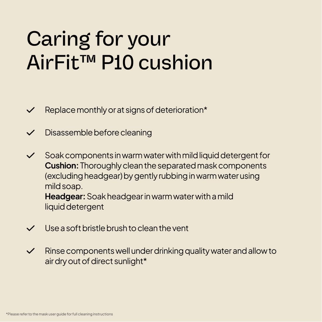 Detalle de ResMed AirFit P10用鼻ピロー Medium、デュアルウォールテクノロジー搭載