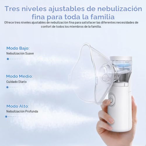 Detalle de AOOZTO nebulizador portátil
