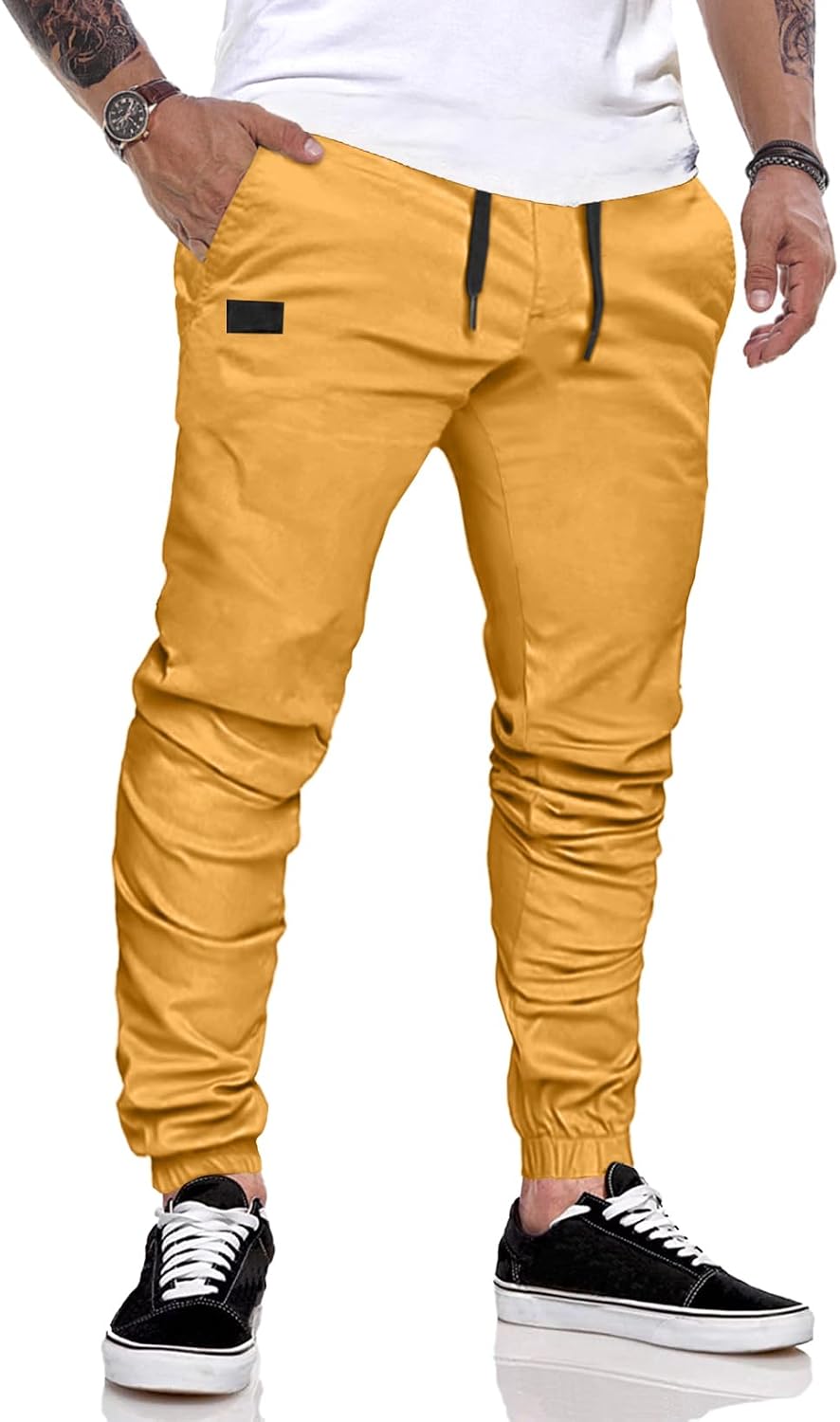 Thumbnail 6 de JMIERR Chino Cargo Jogginghose Slim Fit 94% Baumwolle