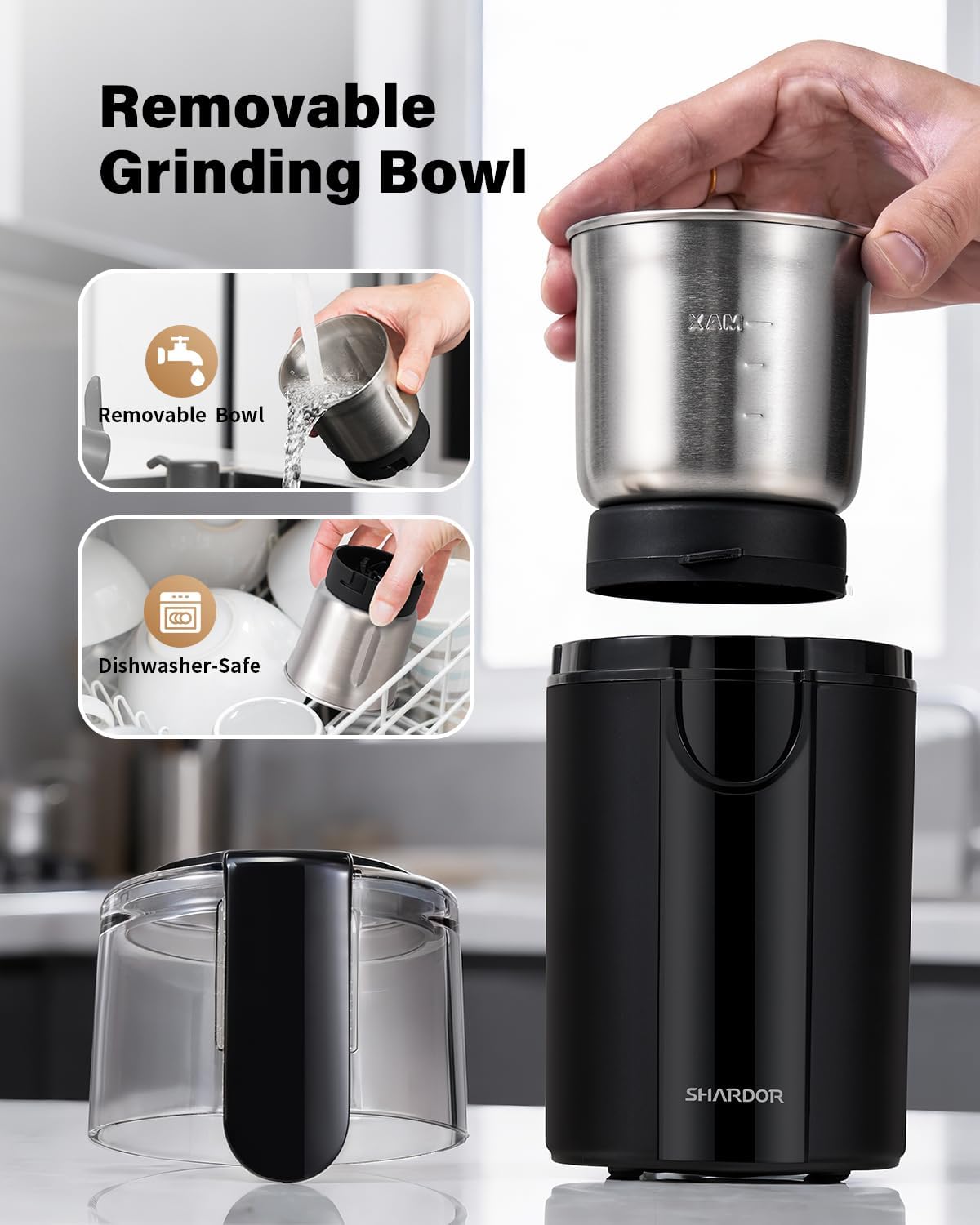 Thumbnail 6 de SHARDOR Coffee Grinder Electric 200W
