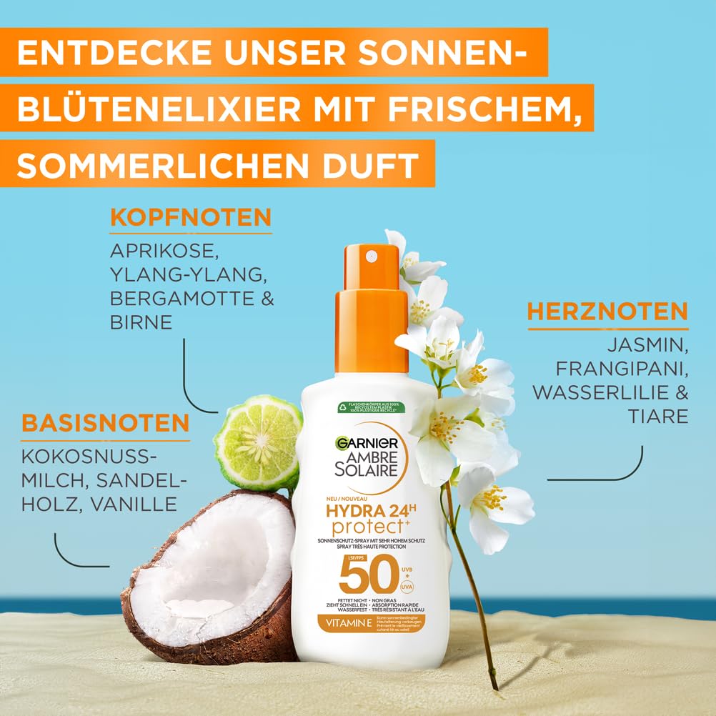 Thumbnail 4 de Garnier Ambre Solaire Hydra Protect+ 50 Sonnenschutz Spray