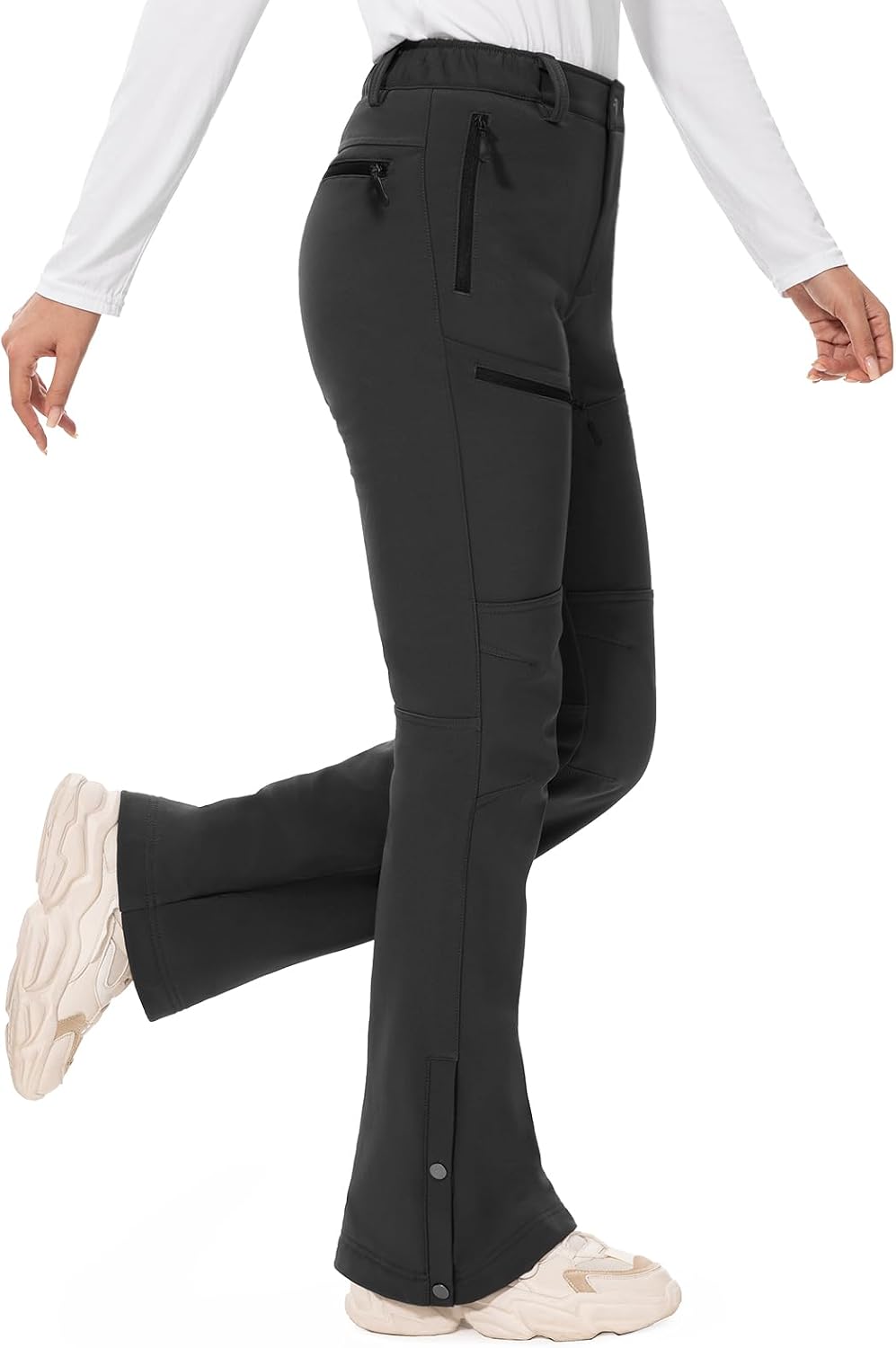Detalle de Hiauspor Women's Snow Pants Fleece-Lined
