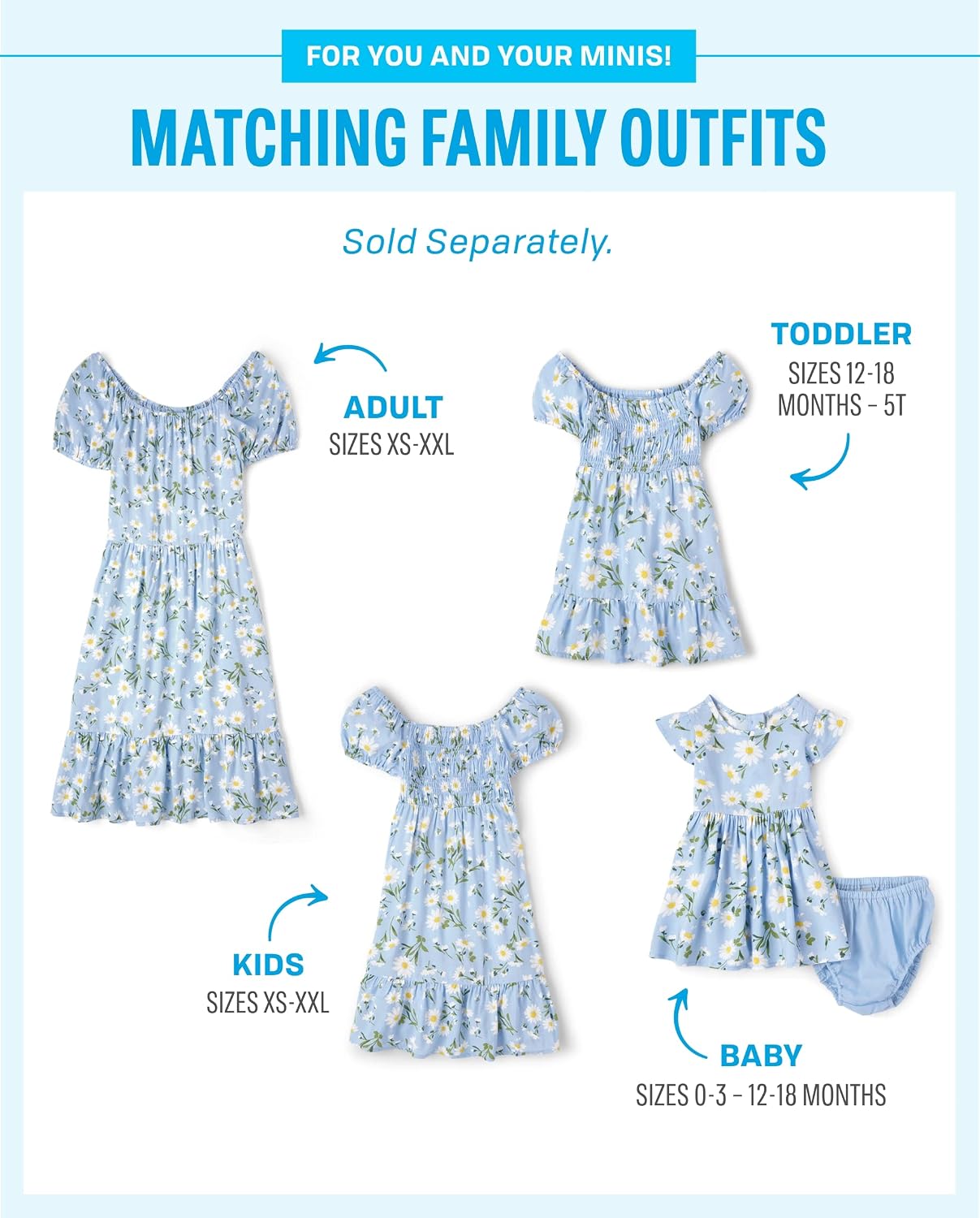 Detalle 2 de The Children's Place Baby-Girls and Toddler Short Sleeve Casual Dress, Daisy Print